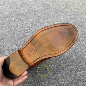 Giày Boot hàng hiệu Dior màu nâu da bò cao cấp nhất - Ảnh 9