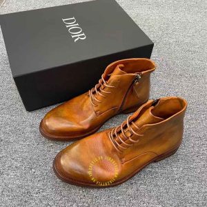 Giày Boot hàng hiệu Dior màu nâu da bò cao cấp nhất - Ảnh 3
