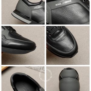 Giày sneaker D&G đen phối màu ghi cao cấp hàng hiệu - Ảnh 8