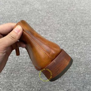 Giày Boot hàng hiệu Dior màu nâu da bò cao cấp nhất - Ảnh 8