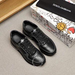Giày sneaker D&G đen phối màu ghi cao cấp hàng hiệu - Ảnh 2