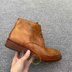 Giày Boot hàng hiệu Dior màu nâu da bò cao cấp nhất - Ảnh 7
