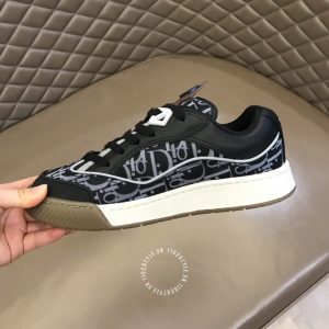 Giày Sneaker Dior nam màu đen họa tiết Monogram hàng hiệu - Ảnh 7
