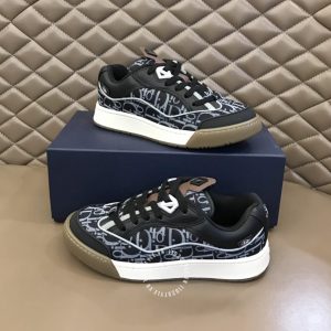 Giày Sneaker Dior nam màu đen họa tiết Monogram hàng hiệu - Ảnh 4