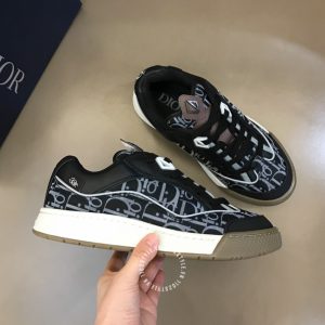 Giày Sneaker Dior nam màu đen họa tiết Monogram hàng hiệu - Ảnh 3
