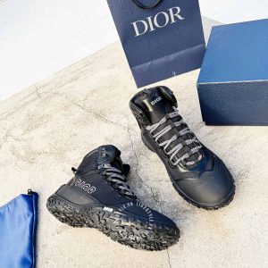 Giày Sneaker boot Dior nam màu đen rep 1:1 chính hãng - Ảnh 5