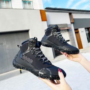 Giày Sneaker boot Dior nam màu đen rep 1:1 chính hãng - Ảnh 3