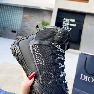 Giày Sneaker boot Dior nam màu đen rep 1:1 chính hãng - Ảnh 7