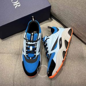 Giày Sneaker Dior nam màu  xanh nổi bật phiên bản hàng hiệu - Ảnh 3