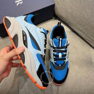 Giày Sneaker Dior nam màu  xanh nổi bật phiên bản hàng hiệu - Ảnh 4