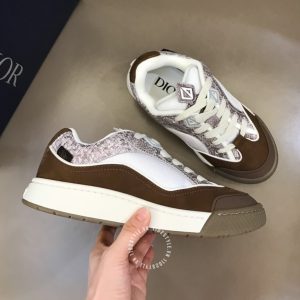 Giày Sneaker Dior nam màu nâu phiên bản hàng hiệu cao cấp - Ảnh 3