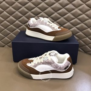 Giày Sneaker Dior nam màu nâu phiên bản hàng hiệu cao cấp - Ảnh 4