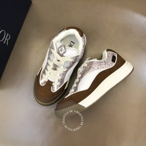 Giày Sneaker Dior nam màu nâu phiên bản hàng hiệu cao cấp - Ảnh 2