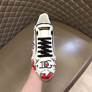 Giày Dolce & Gabbana unisex màu trắng phối hoạ tiết nhiều màu - Ảnh 6