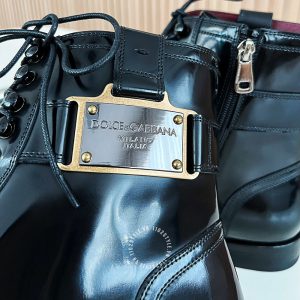 Giày nam Dolce & Gabbana boot màu đen cao cấp - Ảnh 7