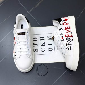 Sneaker Dolce & Gabbana trắng phối hoạ tiết nhiều màu - Ảnh 9