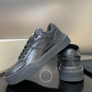 Giày sneaker Dolce & Gabbana da thật màu đen logo trắng - Hình ảnh 8