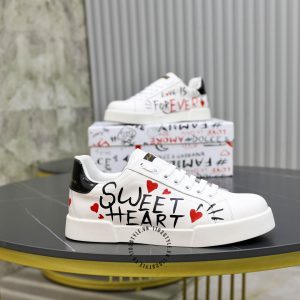 Sneaker Dolce & Gabbana trắng phối hoạ tiết nhiều màu - Ảnh 5