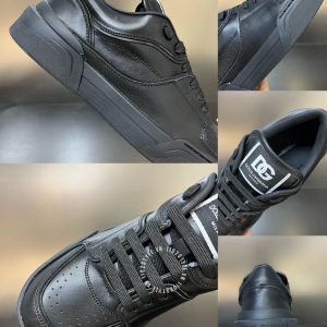 Giày sneaker Dolce & Gabbana da thật màu đen logo trắng - Hình ảnh 9