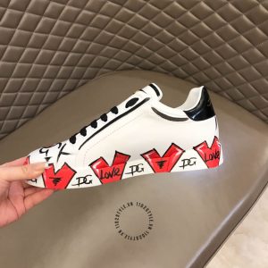 Giày Dolce & Gabbana unisex màu trắng phối hoạ tiết nhiều màu - Ảnh 4
