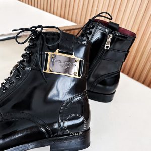 Giày nam Dolce & Gabbana boot màu đen cao cấp - Ảnh 5