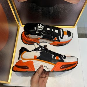 Giày nam Dolce & Gabbana đen phối cam kiểu dáng thể thao - Hình ảnh 4