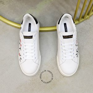 Sneaker Dolce & Gabbana trắng phối hoạ tiết nhiều màu - Ảnh 2