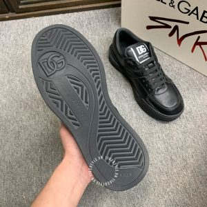 Giày sneaker nam Dolce & Gabbana da thật màu đen logo trắng - Ảnh 9