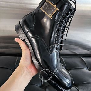 Giày nam Dolce & Gabbana boot màu đen cao cấp - Ảnh 4