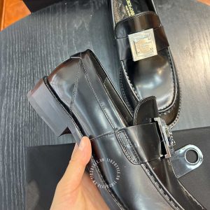 Giày nam Dolce & Gabbana màu đen da trơn logo cao cấp - Ảnh 7