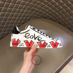 Giày Dolce & Gabbana unisex màu trắng phối hoạ tiết nhiều màu - Ảnh 5