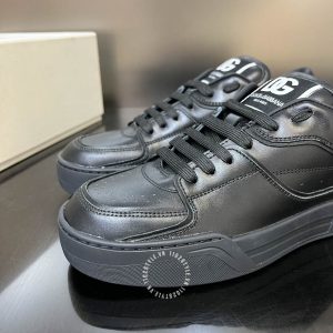 Giày sneaker Dolce & Gabbana da thật màu đen logo trắng - Hình ảnh 3