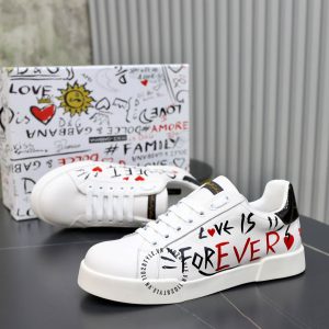 Sneaker Dolce & Gabbana trắng phối hoạ tiết nhiều màu - Ảnh 8