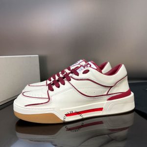 Giày sneaker Dolce & Gabbana unisex màu trắng viền đỏ nổi bật - Ảnh 2