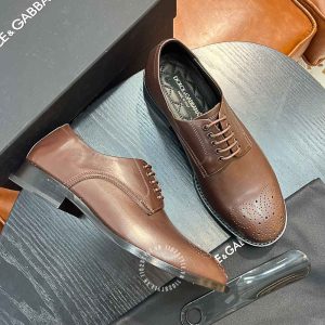 Giày tây Dolce & Gabbana nam màu nâu dây buộc cao cấp - Hình ảnh 3
