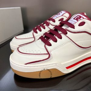Giày sneaker Dolce & Gabbana unisex màu trắng viền đỏ nổi bật - Ảnh 3