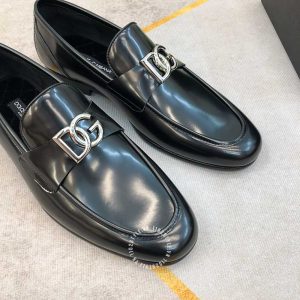 Giày Dolce & Gabbana loafer nam màu đen logo D&G - Ảnh 3