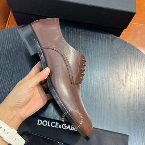 Giày tây Dolce & Gabbana nam màu nâu dây buộc cao cấp - Hình ảnh 8