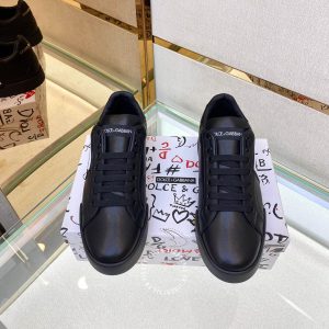 Giày Dolce & Gabbana nam màu đen logo trắng nổi bật - Hình ảnh 3