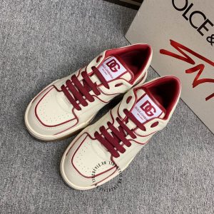 Giày sneaker Dolce & Gabbana màu be viền đỏ chất lượng cao - Ảnh 7