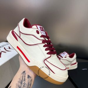 Giày sneaker Dolce & Gabbana unisex màu trắng viền đỏ nổi bật - Ảnh 6