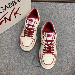 Giày sneaker Dolce & Gabbana màu be viền đỏ chất lượng cao - Ảnh 6