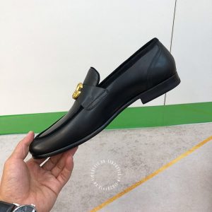 Giày Dolce & Gabbana nam loafer màu đen logo D&G vàng - Ảnh 7