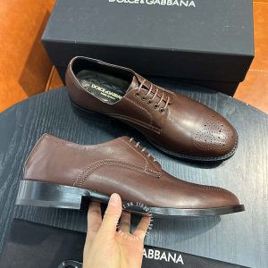 Giày tây Dolce & Gabbana nam màu nâu dây buộc cao cấp - Hình ảnh 2