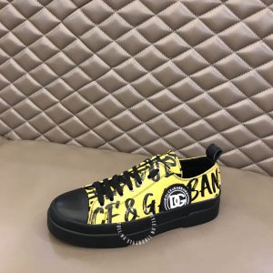 Giày Dolce & Gabbana đen phối hoạ tiết vàng rep 1:1 chính hãng - Ảnh 7