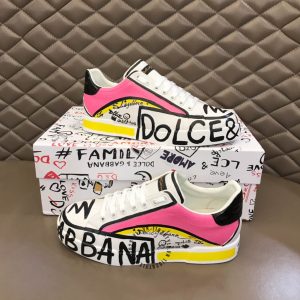 Sneaker Dolce & Gabbana hoạ tiết hồng rep 1:1 chính hãng - Ảnh 3