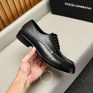 Giày tây Dolce & Gabbana nam màu đen replica 1:1 chính hãng - Ảnh 6