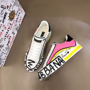 Sneaker Dolce & Gabbana hoạ tiết hồng rep 1:1 chính hãng - Ảnh 4