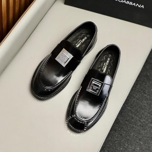 Giày lười Dolce & Gabbana nam màu đen bóng rep 1:1 chính hãng - Ảnh 2
