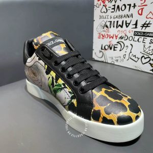 Giày unisex Dolce & Gabbana hoạ tiết da báo rep 1:1 chính hãng - Ảnh 4